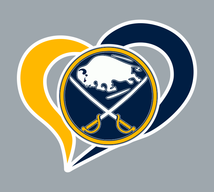 Buffalo Sabres Heart Logo iron on paper